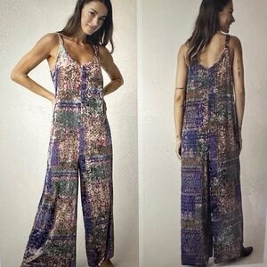 Natural Life Josie Velvet Jumpsuit. NWOT